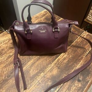 Kate Spade Plum Leather Satchel